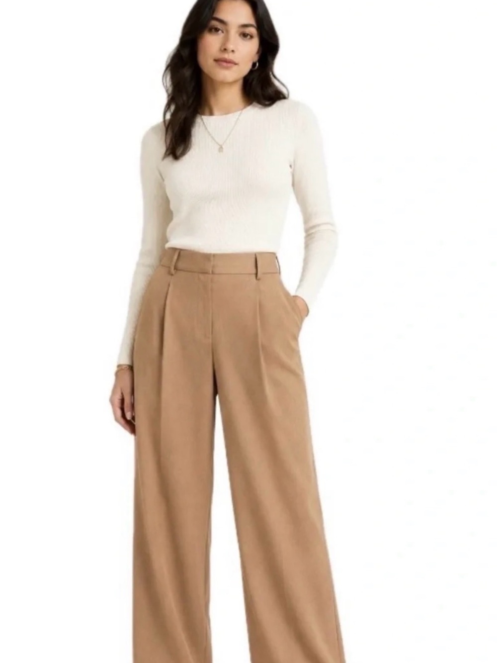 LOFT Woman’s Camel/Tan the Peyton Trouser Dress Pant size 00-petite